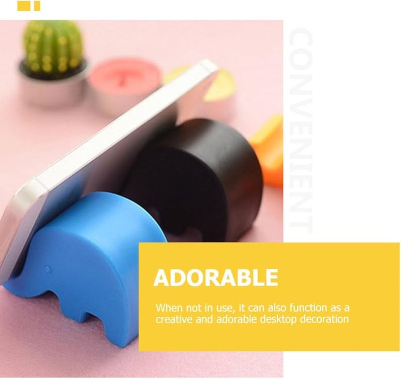 Elephant Phone Stand 40Pcs Plastic Desktop Holder Pink Green Blue Orange - Image 3
